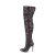 Pleaser COURTLY-3015 Bottes cuissardes Paillettes Noir EU-41/US-11