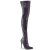 Pleaser COURTLY-3015 Bottes cuissardes Paillettes Noir EU-36/US-6