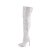Pleaser COURTLY-3015 Bottes cuissardes Paillettes Blanc EU-37/US-7