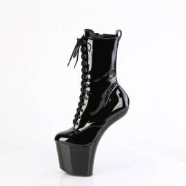 Pleaser CRAZE-1040 Bottines à plateforme Vernis Noir EU-41/US-11