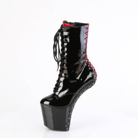 Pleaser CRAZE-1040FH Bottines à plateforme Vernis Noir EU-40/US-10