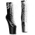 Pleaser CRAZE-1040TT Bottines à plateforme Vernis Noir Blanc EU-36/US-6