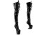Pleaser CRAZE-3028 Bottes cuissardes à plateforme Vernis Noir EU-40/US-10