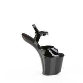 Pleaser CRAZE-809 Sandales à plateforme Vernis Noir EU-40/US-10