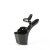 Pleaser CRAZE-809 Sandales à plateforme Vernis Noir EU-36/US-6