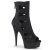 Pleaser DELIGHT-1014 Bottines à plateforme Daim synthétique Noir EU-37/US-7