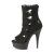 Pleaser DELIGHT-1014 Bottines à plateforme Daim synthétique Noir EU-37/US-7