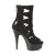 Pleaser DELIGHT-1014 Bottines à plateforme Daim synthétique Noir EU-37/US-7