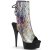 Pleaser DELIGHT-1018SP Bottines à plateforme Noir Bigarré EU-36/US-6