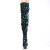 Pleaser DELIGHT-3004 Bottes cuissardes à plateforme Paillettes Vert EU-35/US-5