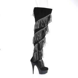 Pleaser DELIGHT-3065 Bottes cuissardes à plateforme Noir EU-37/US-7
