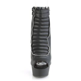 Pleaser DELIGHT-600-18 Bottines à plateforme Cuir synthétique Noir EU-37/US-7