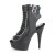 Pleaser DELIGHT-600-18 Bottines à plateforme Cuir synthétique Noir EU-37/US-7