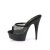 Pleaser DELIGHT-601-6RM Mules à plateforme Daim synthétique Strass Noir EU-35/US-5