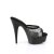 Pleaser DELIGHT-601-6RM Mules à plateforme Daim synthétique Strass Noir EU-35/US-5