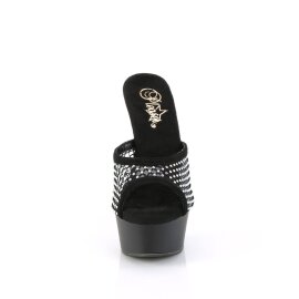 Pleaser DELIGHT-601-6RM Mules à plateforme Daim...