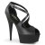 Pleaser DELIGHT-621 Sandales à plateforme Cuir synthétique Noir EU-35/US-5