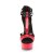 Pleaser DELIGHT-663 Sandales à plateforme Vernis Rouge EU-37/US-7