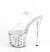 Pleaser DISCOLITE-708DOTS Sandales à plateforme Transparent Bigarré EU-38/US-8