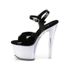 Pleaser DISCOLITE-709 Sandales à plateforme Vernis Noir Couleur EU-35/US-5