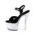 Pleaser DISCOLITE-709 Sandales à plateforme Vernis Noir Couleur EU-35/US-5