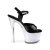 Pleaser DISCOLITE-709 Sandales à plateforme Vernis Noir Couleur EU-35/US-5