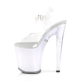 Pleaser DISCOLITE-808 Sandales à plateforme Transparent Couleur EU-35/US-5