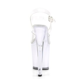 Pleaser DISCOLITE-808 Sandales à plateforme Transparent Couleur EU-35/US-5