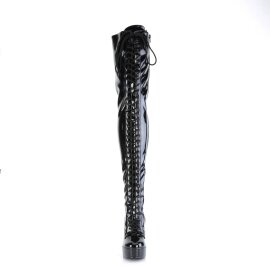 Pleaser ELECTRA-3023 Bottes cuissardes Vernis Noir...