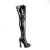 Pleaser ELECTRA-3023 Bottes cuissardes Vernis Noir EU-37/US-7