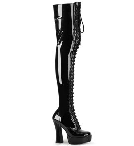 Pleaser ELECTRA-3023 Bottes cuissardes Vernis Noir...