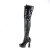 Pleaser ELECTRA-3023 Bottes cuissardes Vernis Noir EU-39/US-9