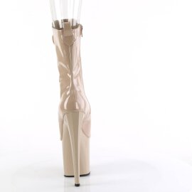 Pleaser ENCHANT-1041 Bottes à plateforme Vernis Beige EU-40/US-10