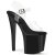 Pleaser ENCHANT-708 Sandales à plateforme Transparent Noir EU-39/US-9
