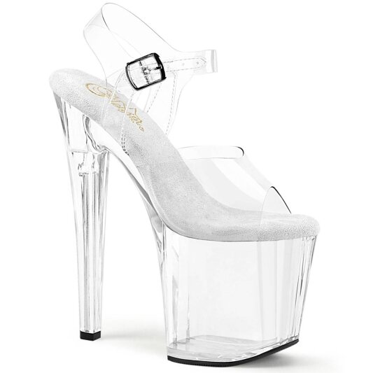 Pleaser ENCHANT-708 Sandales à plateforme Transparent EU-37/US-7