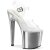 Pleaser ENCHANT-708 Sandales à plateforme Chrome Transparent Argent EU-36/US-6