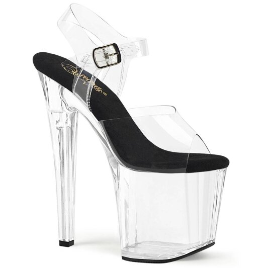Pleaser ENCHANT-708 Sandales à plateforme Transparent EU-37/US-7
