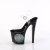 Pleaser ENCHANT-708LT-CIRCLE Sandales à plateforme Transparent Noir EU-35/US-5