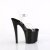 Pleaser ENCHANT-708LT-CIRCLE Sandales à plateforme Transparent Noir EU-35/US-5