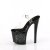 Pleaser ENCHANT-708LT-PINWHE Sandales à plateforme Transparent Noir EU-35/US-5