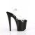 Pleaser ENCHANT-708LT-PINWHE Sandales à plateforme Transparent Noir EU-35/US-5