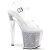 Pleaser ENCHANT-708RSI Sandales à plateforme Paillettes Transparent Argent EU-37/US-7