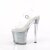 Pleaser ENCHANT-708RSI Sandales à plateforme Paillettes Transparent Argent EU-37/US-7