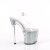 Pleaser ENCHANT-708RSI Sandales à plateforme Paillettes Transparent Argent EU-37/US-7