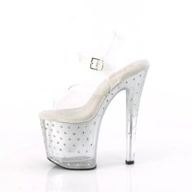 Pleaser ENCHANT-708T-LT Sandales à plateforme Transparent Bigarré EU-35/US-5
