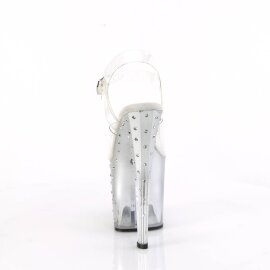 Pleaser ENCHANT-708T-LT Sandales à plateforme Transparent Bigarré EU-35/US-5