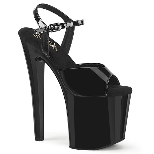 Pleaser ENCHANT-709 Sandales à plateforme Vernis Noir EU-39/US-9