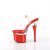 Pleaser ESTEEM-708 Sandales à plateforme Chrome Rouge EU-35/US-5
