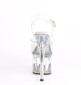 Pleaser ESTEEM-708 Sandales à plateforme Transparent EU-37/US-7