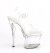 Pleaser ESTEEM-708 Sandales à plateforme Transparent EU-37/US-7